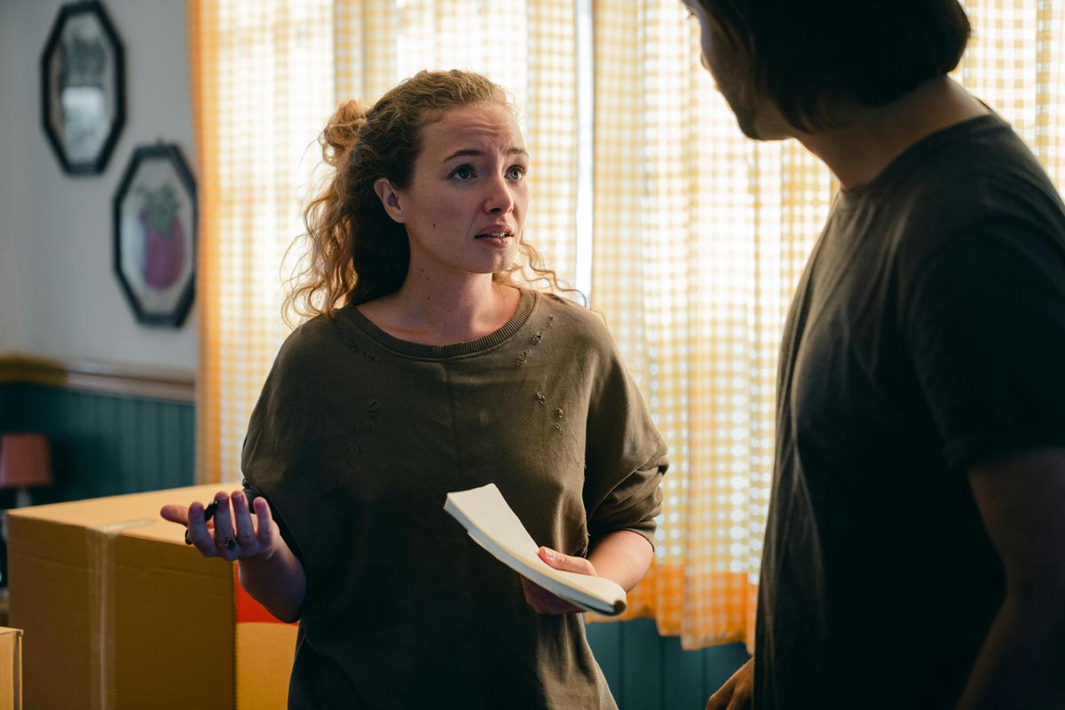 Women speaking to her husband